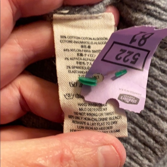 Free People crew neck wool blend grey Sweater - Picture 8 of 9